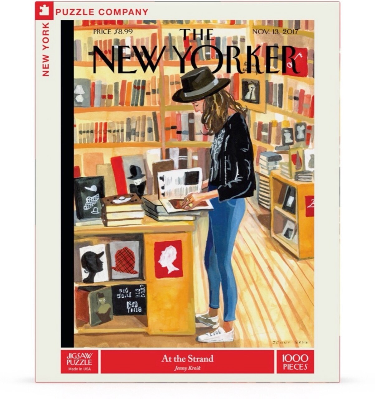 New York Puzzle Company At the Strand 1000 Piece Piece Jigsaw Puzzle